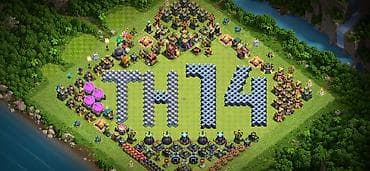 Clash of Clans hesabı – TH14 - Bələdiyyə Evi: 14🔥 - Oyun səviyyəsi — 1