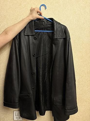 Sviterlər: Kurtka, Dəri, Qış, 4XL — 1