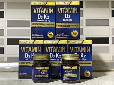 goz linza: Keyfiyyətli Vitamin D3 + K2 (120 Tablet) – Sağlamlığınız üçün mükəmməl — 1