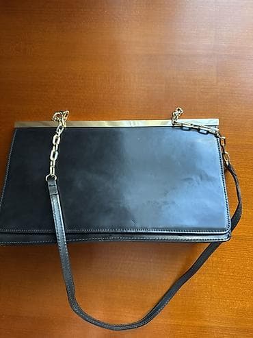 Qara zərif çiyin çantası Carlo Pazolini+ Sephora kosmetik kisəsi dəsti