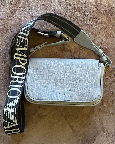 Emporio Armani çiyin/xaç-kəsim çantası(ORİJİNAL) - Rəng: Açıq mavi