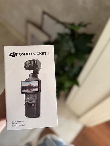 DJI Osmo Pocket 4 – Creator Combo - Cib ölçülü, 3 oxlu stabilizatorlu