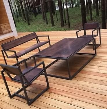 taxta reykalar: Yeni, Dördbucaq masa, 4 stul — 9