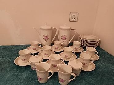 Qəhvə dəsti, rəng - Ağ, Farfor, Almaniya