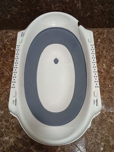 Uşaq üçün qatlanan vanna/hamam leğəni - Ölçü: oval forma, geniş