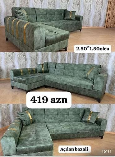 step deke cena: Künc divan, Yeni, Açılan, Bazalı, Vеlur parça — 1