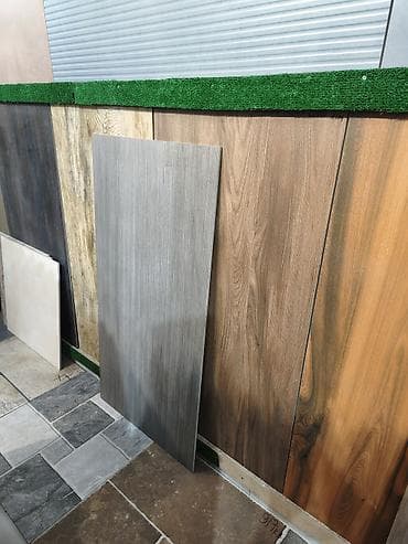 fasad daşlar: Ağac teksturalı keramika kafel və divar/ döşəmə plitələri - Material — 1