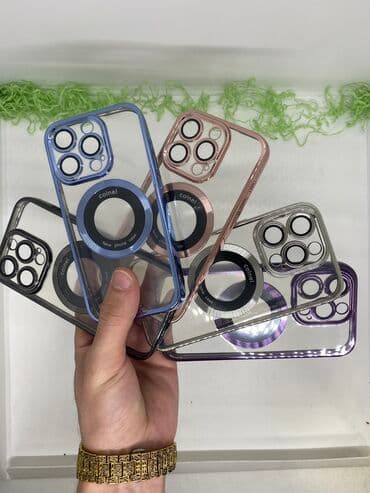 силиконовый чехол на флай телефон: İphone 15Pro Magsafe Kaburolar 19yox❌ 13Azn ✅Şəffaf model ✅Wirelles — 1
