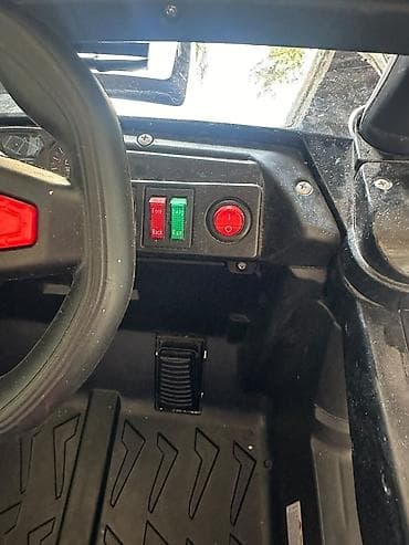 elekt: Uşaqlar üçün elektrikli minik maşını – “Off-Road 615” - Korpus: qara — 6