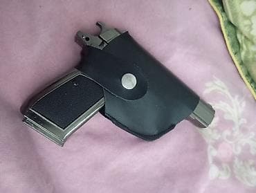 sıqaret: Pistolet formalı qazlı alışqan - Realistik pistolet dizaynı ilə metal — 1