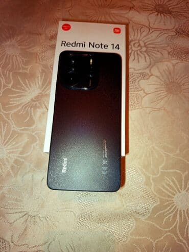 redmi ucuz: Redmi Note 14, 256 GB, rəng - Qara, Barmaq izi — 2