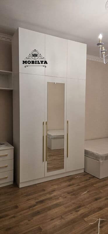 tuba: Təknəfərlik çarpayı, 2 tumba, Dolab, Komod, Azərbaycan, Yeni — 11