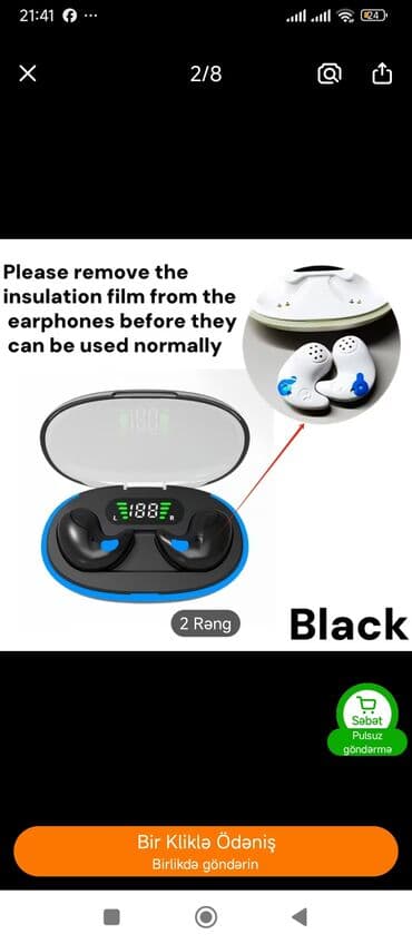 musiqi player: ✅Görünməz dizaynlı TWS qulaqcıq – yuxu və gündəlik istifadə üçün — 4