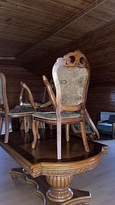 stulla: Klassik yemək otağı dəsti və iki ədəd soyuducu 350m real aliciya — 2