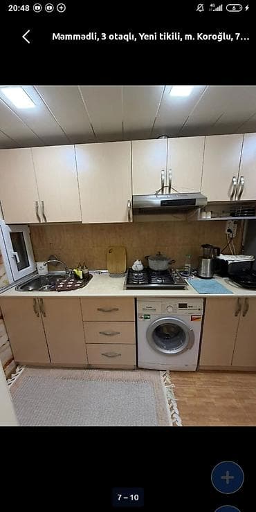 Xirdalan kiraye ev tam temirli eşyali Bina Evi Aileli Şexslere — 8