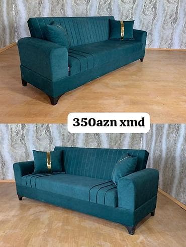 Məhsul: Divan - Rəng: tünd firuzə/yaşıl tonlarında - Material: yumşaq