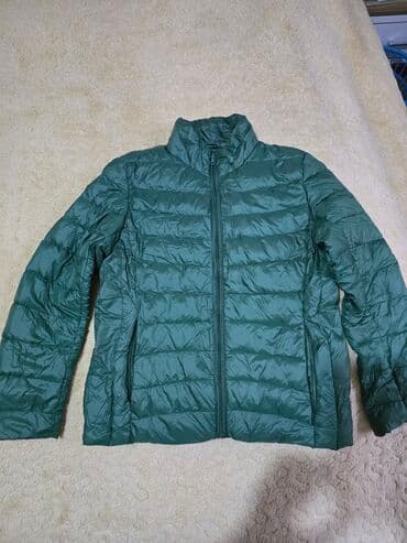 uzuk sekilleri: Yüngül şişmə qadın gödəkçə – tünd yaşıl rəngdə - Model — 2