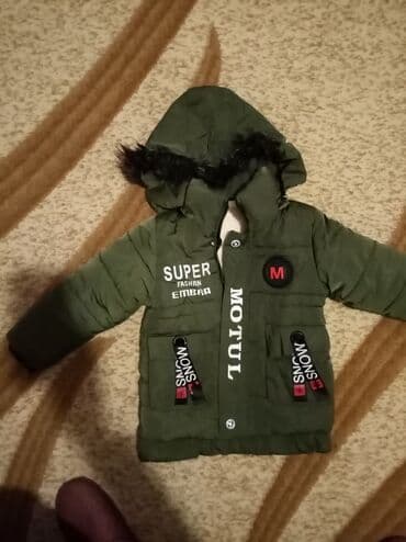 детская зимняя парка: Uşaq üçün qışlıq parka - Rəng: zeytun-yaşıl Uşaq gödəkçəsi Şəki — 7