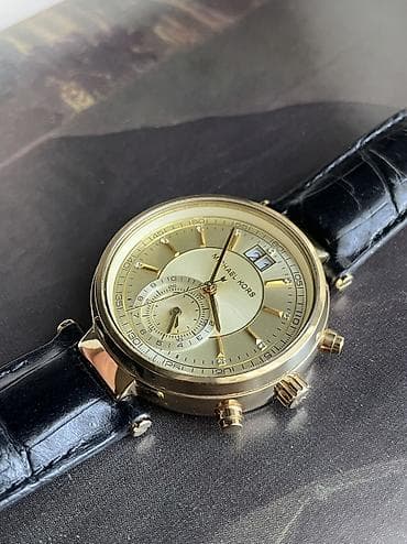 qizil aliram: İşlənmiş, Qol saatı, Michael Kors, rəng - Qızılı — 2