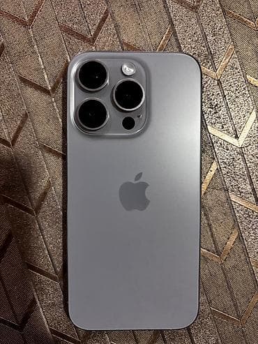 iphone xs qiymət: IPhone 15 Pro, Natural Titanium, Face ID — 1