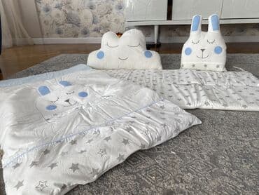 uşaqlar üçün təbii dublyonkalar: Детские бортики для кроватки и одеяло в комплекте. Турецкий товар — 4