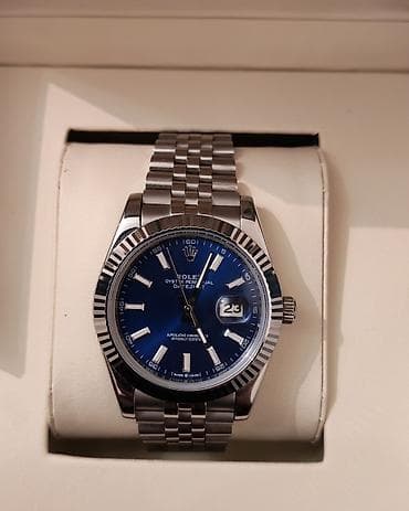 Qol saatları: İşlənmiş, Qol saatı, Rolex, rəng - Mavi — 2