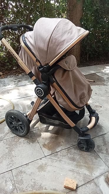 Uşaq arabası – ForBaby markası, bej rəng - Çərçivə: metal/alüminium — 3