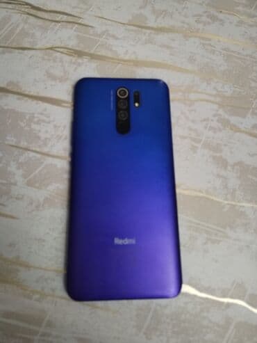 telefon arxalıqları: Redmi 9, 32 GB, rəng - Göy, Barmaq izi — 2