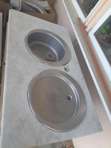 Dairəvi Mətbəx çanağı, Şkafsız, Mərmər