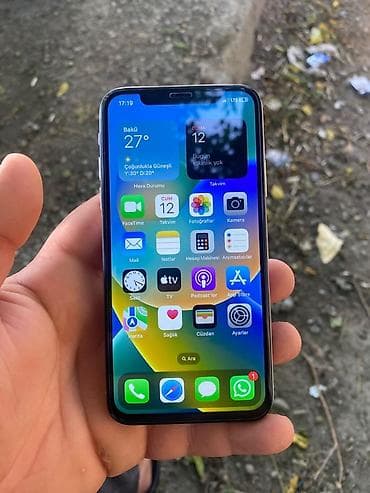 IPhone X, 256 GB, Gümüşü, Face ID