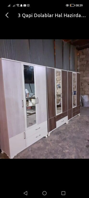 kupe şkaf: Yeni, Kupe, 3 qapılı Düz dolab, Dolab-asılqan, Azərbaycan — 24