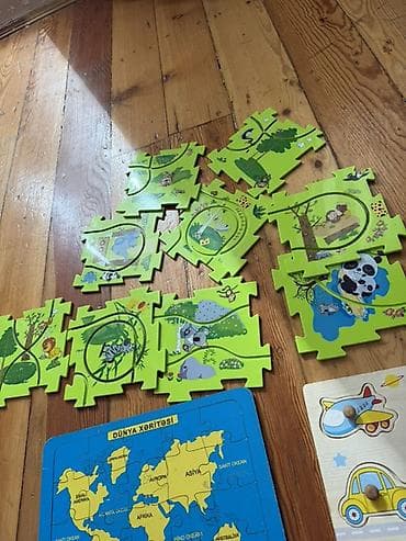 Uşaq üçün təlimvi puzzle dəsti Məzmun: - “Dünya Xəritəsi” pazlı –