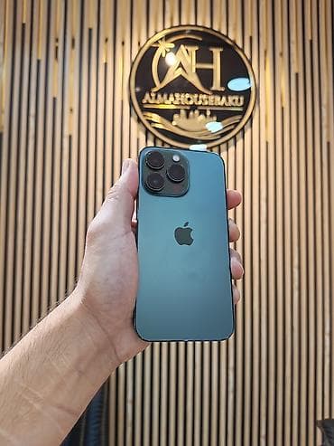 mac pro: IPhone 13 Pro, 256 GB, Alpine Green, Zəmanət, Simsiz şarj, Face ID — 1