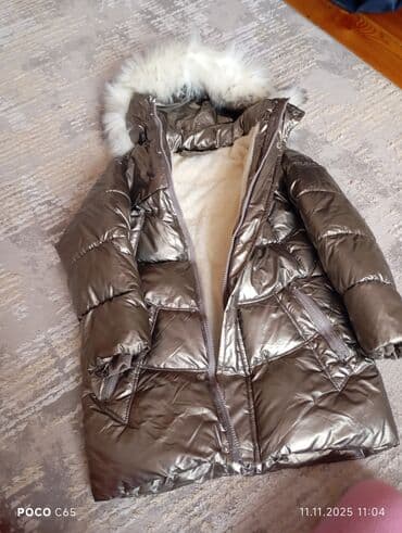 детская непромокаемая одежда: Uşaq üçün qışliq qalin kurtka 5 - 7 yaş - Rəng: metalik boz - — 4