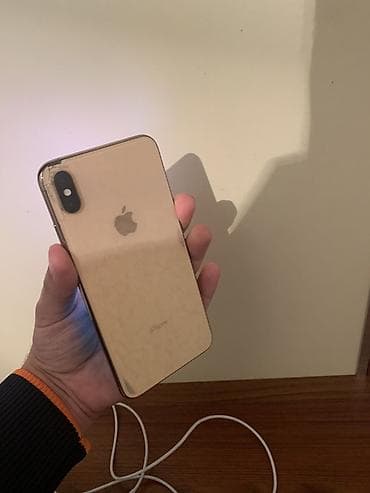 iphone x kabro: IPhone Xs Max, Qızılı, Simsiz şarj — 1