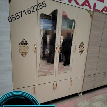 винная полка: Yeni, Açılan, 4 qapılı Düz dolab, Dolab-asılqan, Türkiyə — 6