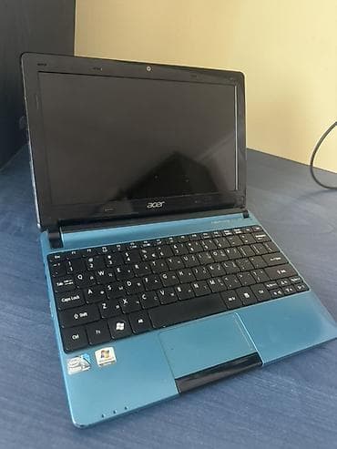 Acer Aspire One netbuk - Rəng: mavi (parlaq qapaq, “ASPIRE ONE”