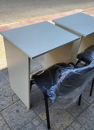 kompüter masa: Dördbucaq masa, Stulsuz, Polkasız, Siyirməsiz, Türkiyə, Sadə laminat — 2