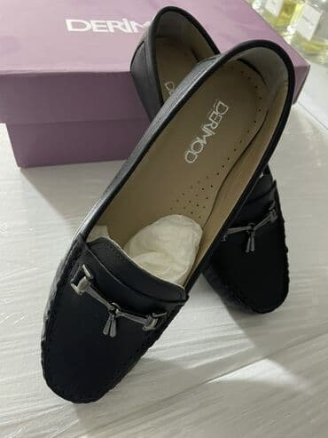 женские мокасины на шнурках: Derimod, Размер: 37, цвет - Черный, Новый — 3