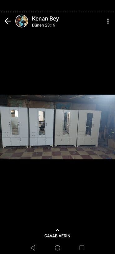 kupe şkaf: Yeni, Kupe, 3 qapılı Düz dolab, Dolab-asılqan, Azərbaycan — 29