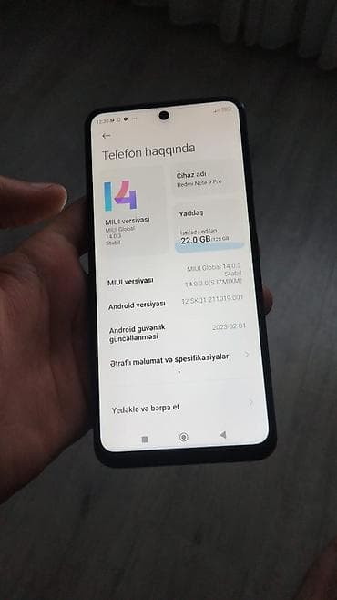 adapdır: Redmi Note 9, 128 GB, rəng - Mavi, Barmaq izi, İki sim kartlı — 5