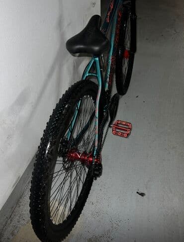 qiz ucun velosiped: Dağ/trek velosipedi – tək sürüş üçün yığılmış - Rəng: firuzə-yaşıl — 1