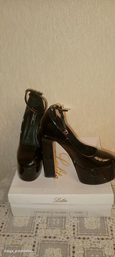 ucuz zapi satilir: Tuflilər, Ölçü: 38, rəng - Qara, İşlənmiş — 1