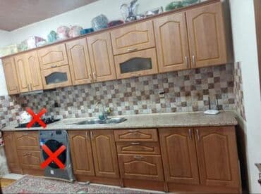 xan cinarı: Mətbəx mebeli satılır 350₼. Ölçü 3m. Üzərində moyka verilir.Ünvann — 1