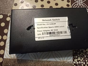 LAN şəbəkə switchi – Lande LN‑S100/8P - 8 portlu Fast Ethernet switch