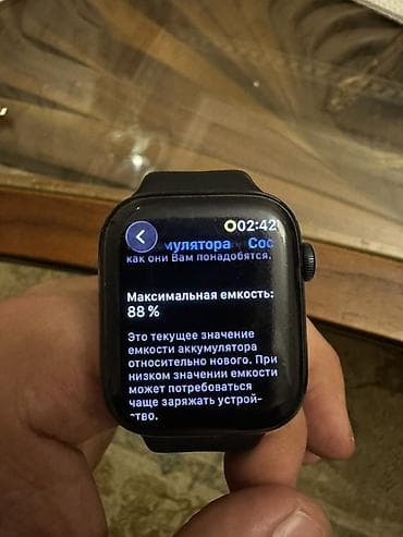 iphone saatlar: İşlənmiş, Smart saat, Apple, Аnti-lost, rəng - Qara — 5