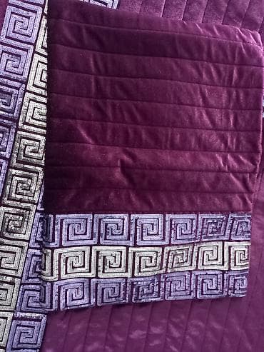 Вешалки: Для кровати Б/у цвет - Фиолетовый Покрывало, Самовывоз — 4