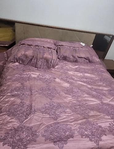 yatağa desti: Yataq üçün rəng - Bənövşəyi Yataq örtüyü, Pulsuz çatdırılma — 2