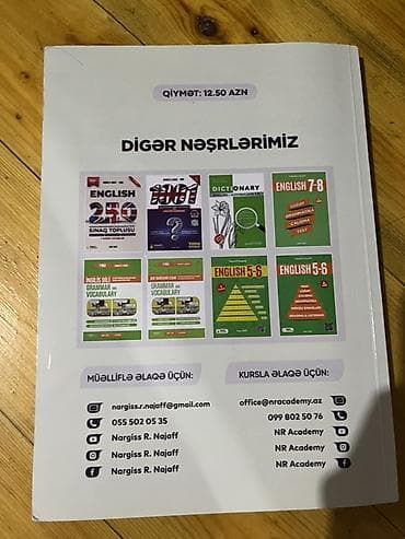 Testlər: Məhsul: “Sınaq İmtahanları – English” (Nərgiz R. Nəcəf, NR Academy) — 2