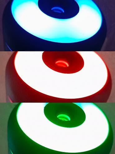 hava çəkən: H09 Mini Hava Nəmləndirici - Kompakt silindrik dizayn, qara korpus - — 3